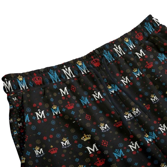Men's Joggers MUNSIEUR All-Over Print Knitted Fleece