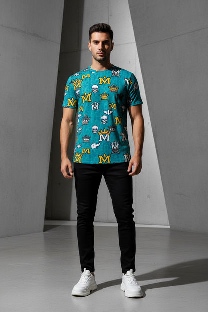 MUNSIEUR All-Over Print Men's Tee New Arrivals