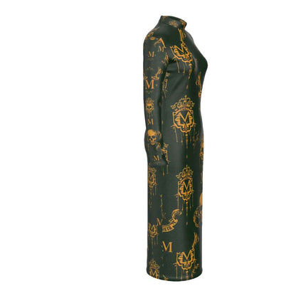 MUNSIEUR All-Over Print Women's Hip Dress New Arrivals
