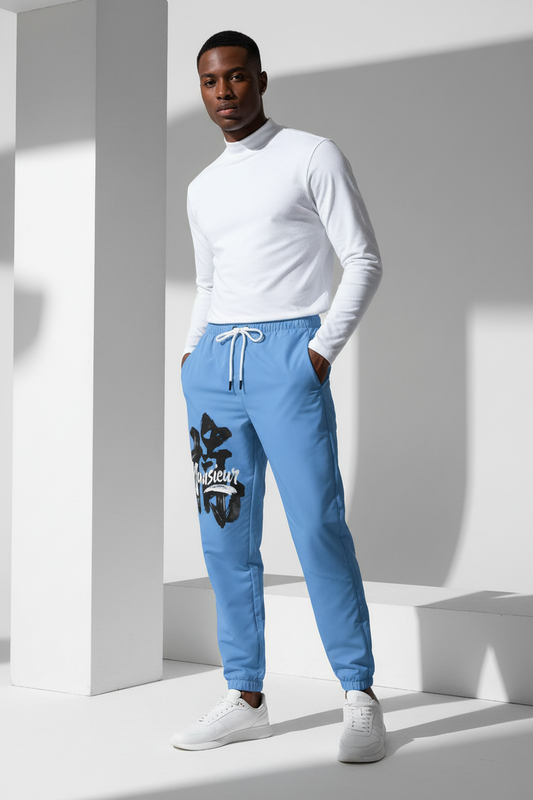 Men's - All-Over Print Joggers with Elastic Waist