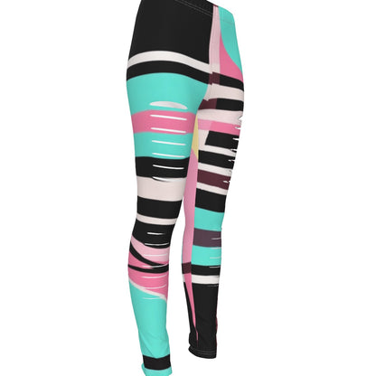 MUNSIEUR All-Over Print Women's Ripped Leggings