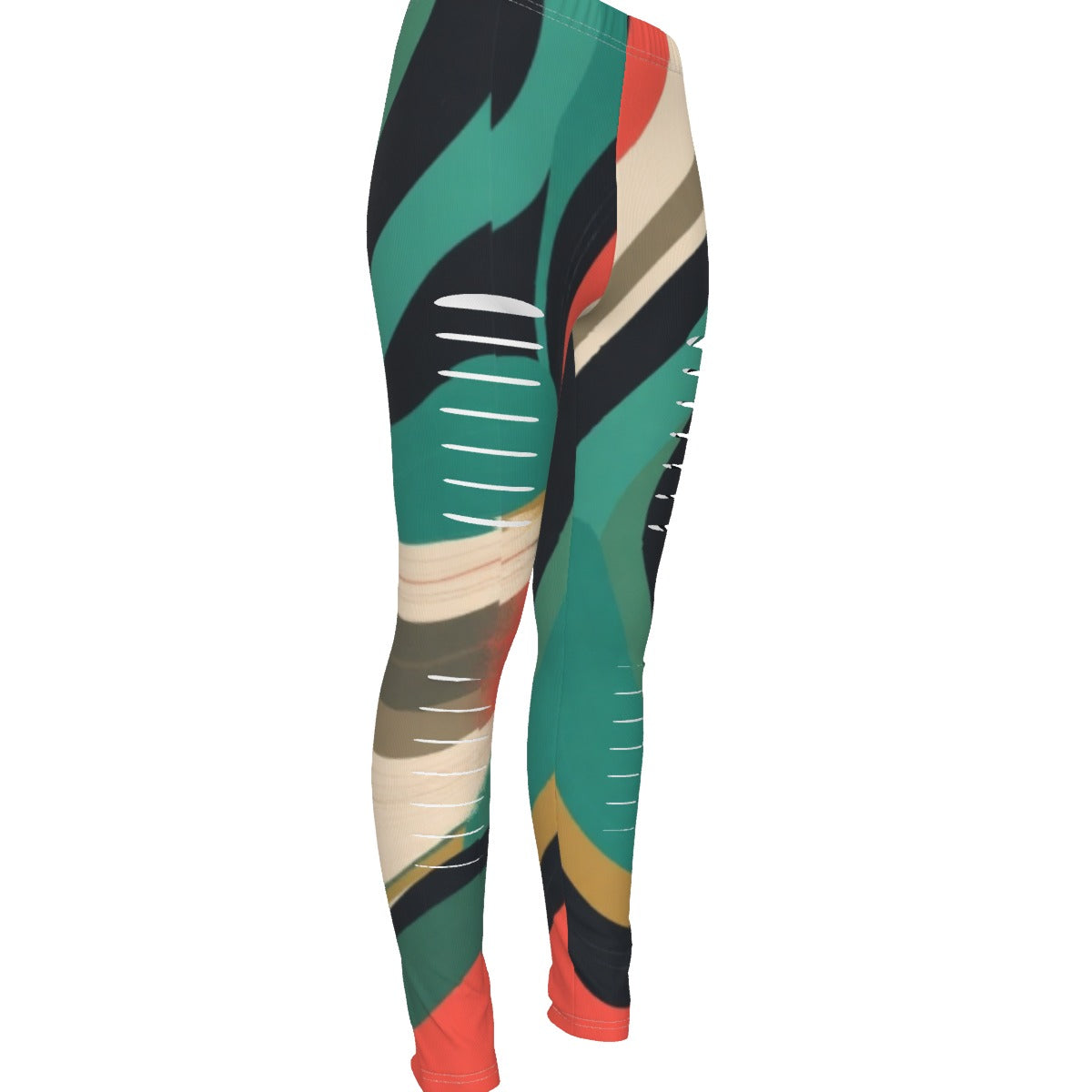 MUNSIEUR All-Over Print Women's Ripped Leggings