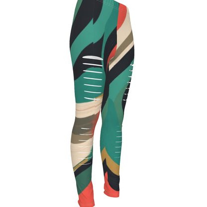 MUNSIEUR All-Over Print Women's Ripped Leggings