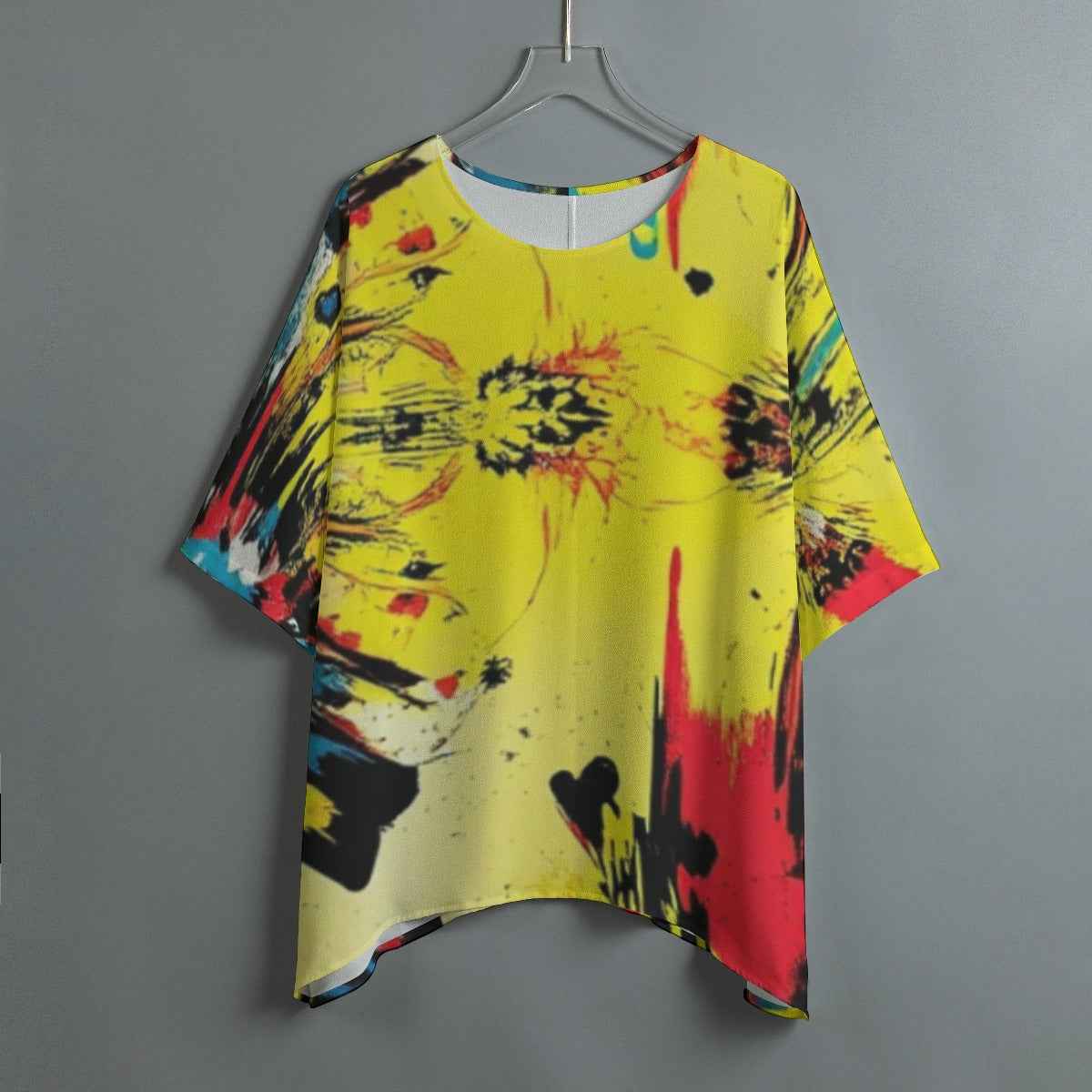 All-Over Print Women's Bat Sleeve Shirt
