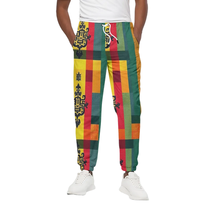 All-Over Print Joggers for Men Premium Cotton MUNSIEUR Classic Stretch Warm Durable