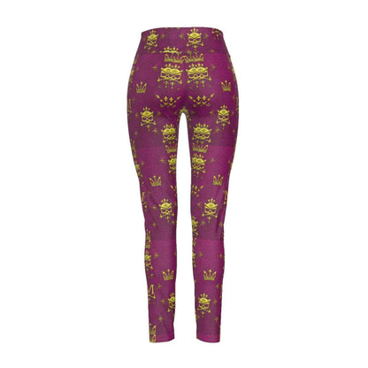 MUNSIEUR All-Over Print Women's High Waist Leggings | Side Stitch Closure