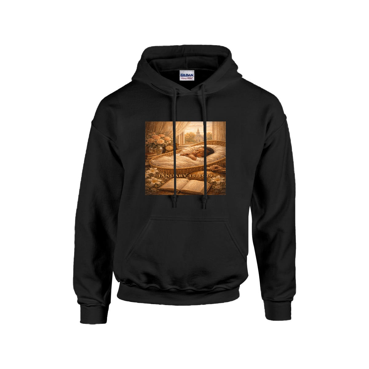 Men's MLK Hoodie "The Birth" - USA Printed Double Sided