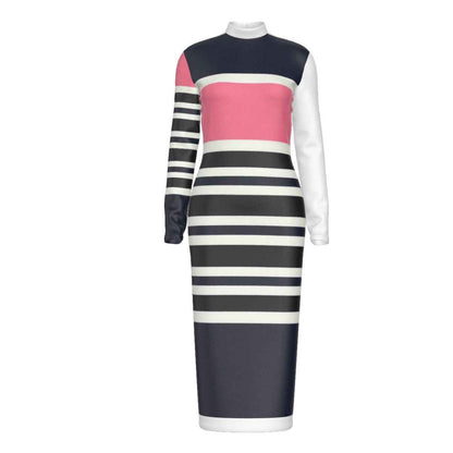 MUNSIEUR All-Over Print Women's Hip Dress
