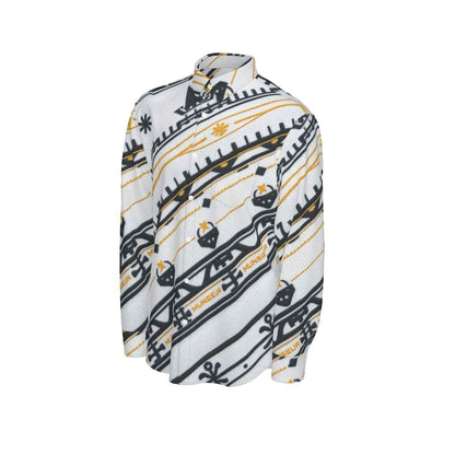 All-Over Print Men's Long Sleeve Shirt | 115GSM Cotton poplin