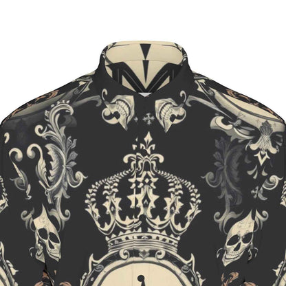 All-Over Print Men's Long Sleeve Shirt | 115GSM Cotton poplin