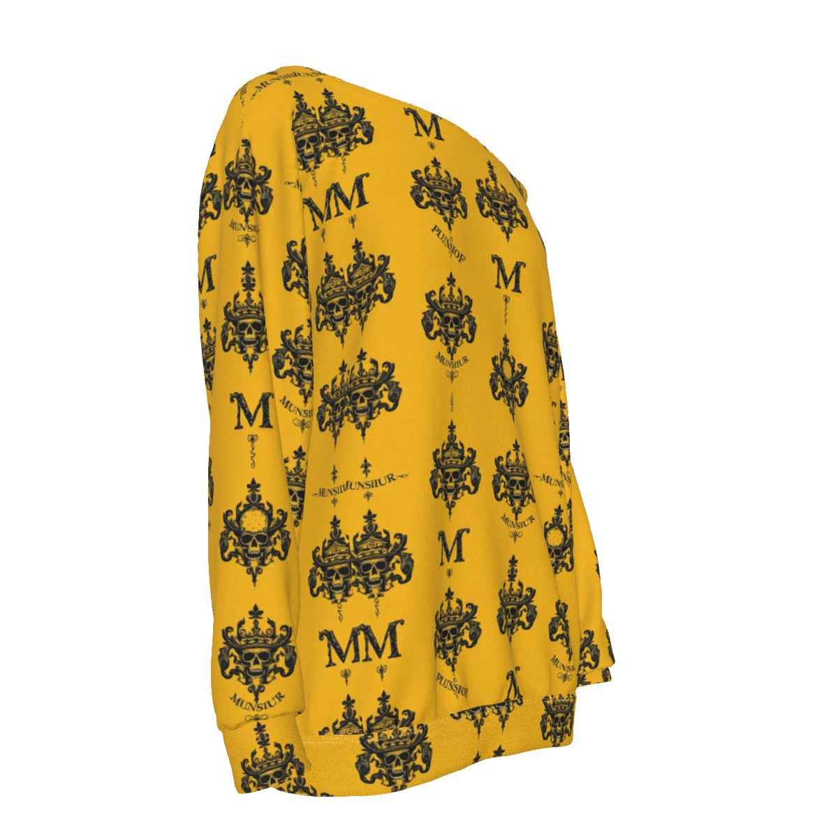 All-Over Print Women's Off-Shoulder Sweatshirt