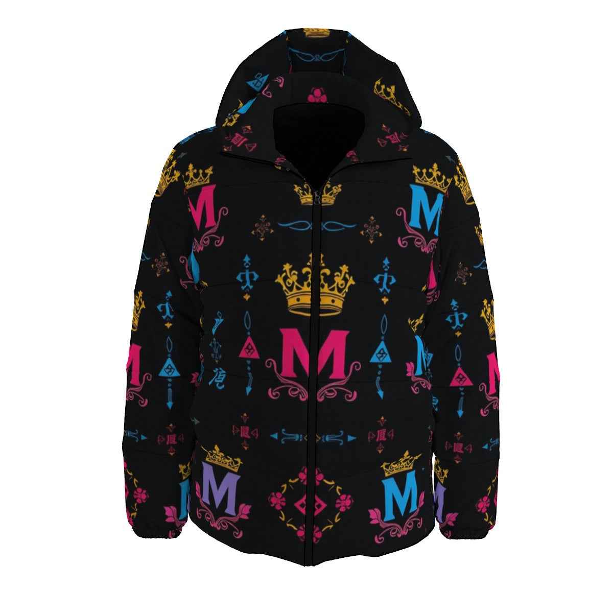 MUNSIEUR Women's All-Over Print Down Puffer Jacket