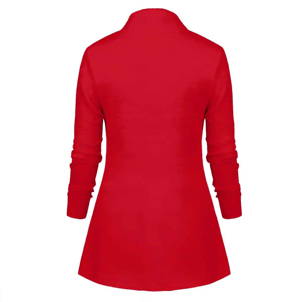 All-Over Print Women's Draped Long Sleeve Top