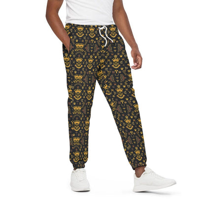 Munsieur Men's 100% Cotton Joggers Regular Fit with Elastic Waist & Side Pockets