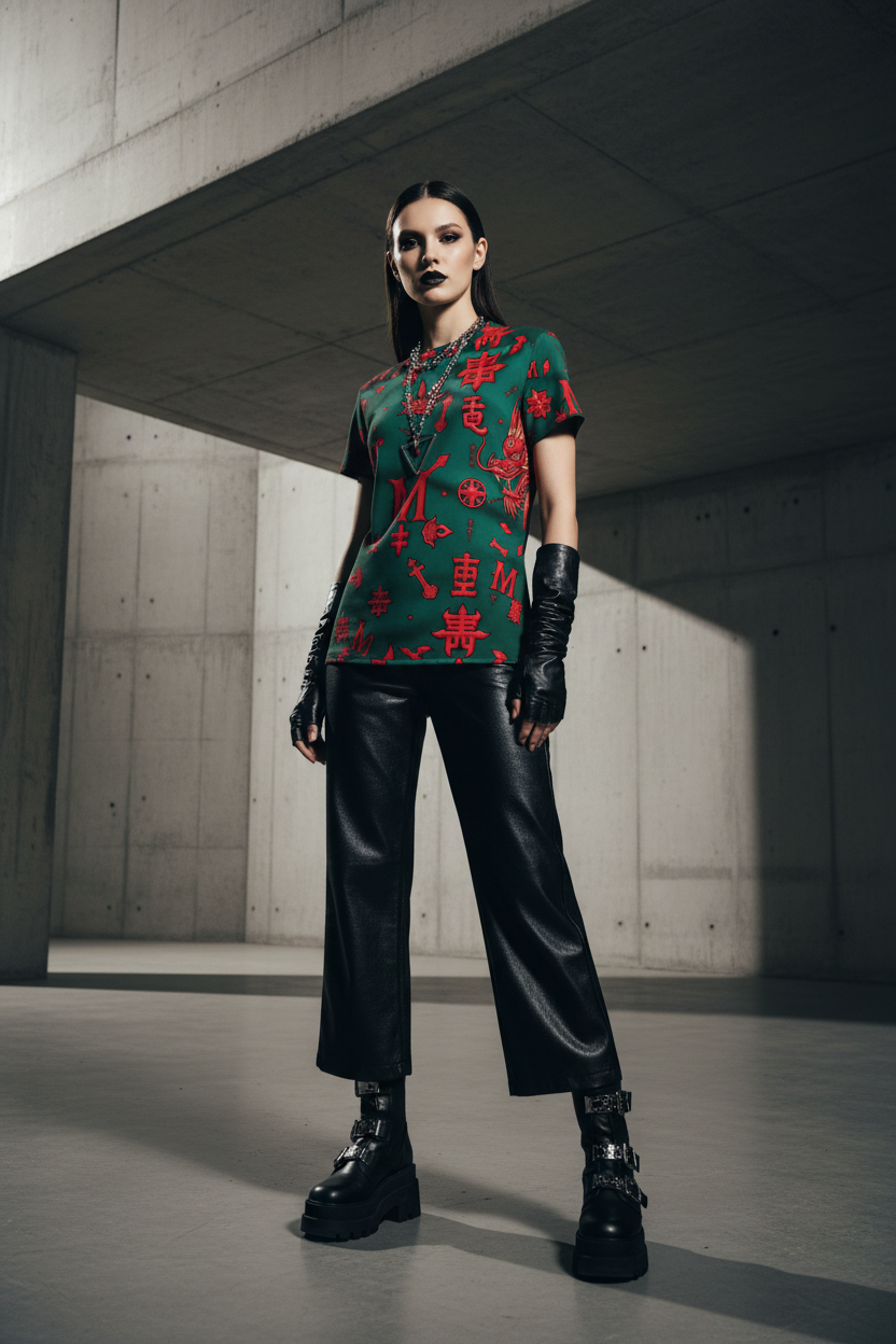 MUNSIEUR All-Over Print Women's Round Neck T-Shirt