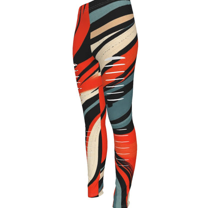 MUNSIEUR All-Over Print Women's Ripped Leggings