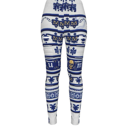 MUNSIEUR All-Over Print Women's Ripped Leggings