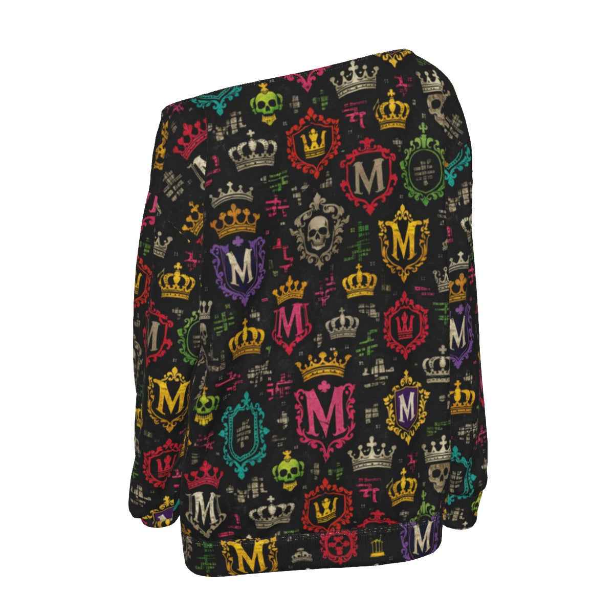 All-Over Print Women's Off-Shoulder Sweatshirt