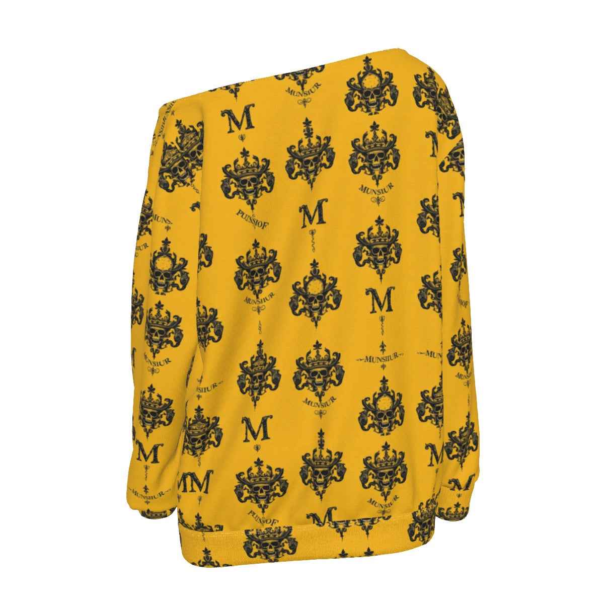 All-Over Print Women's Off-Shoulder Sweatshirt