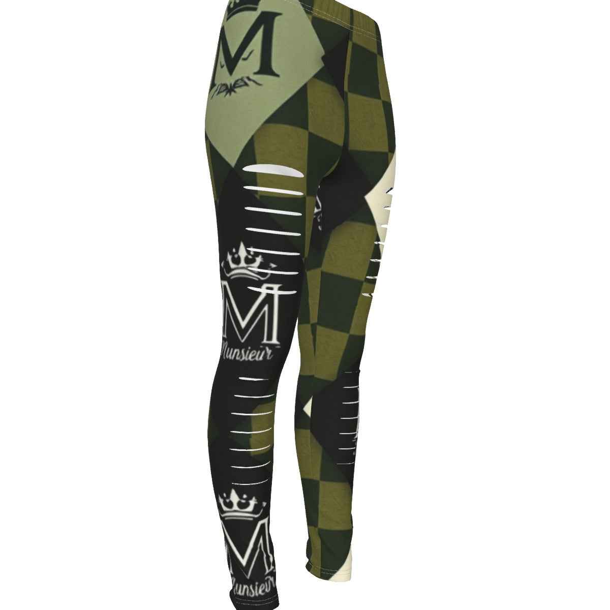 All-Over Print Women's Ripped Leggings
