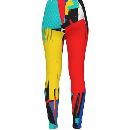 MUNSIEUR All-Over Print Women's Ripped Leggings New Arrivals