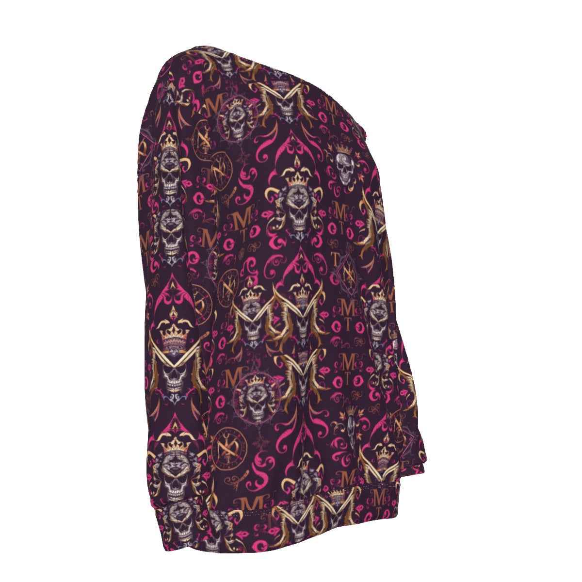 MUNSIEUR All-Over Print Women's Off-Shoulder Sweatshirt