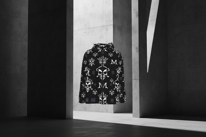 All-Over Print Men's Windbreaker Coat w Zipper
