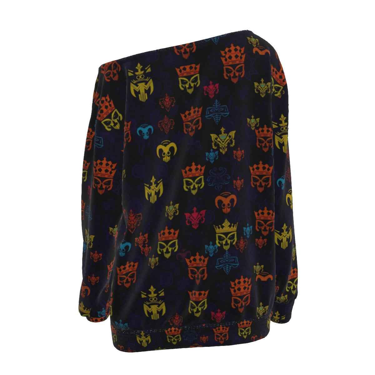 MUNSIEUR All-Over Print Women's Off-Shoulder Sweatshirt