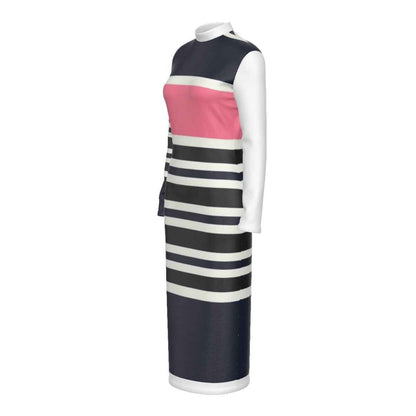 MUNSIEUR All-Over Print Women's Hip Dress