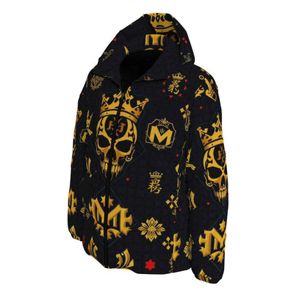 MUNSIEUR Men's All-Over Print Down Coat