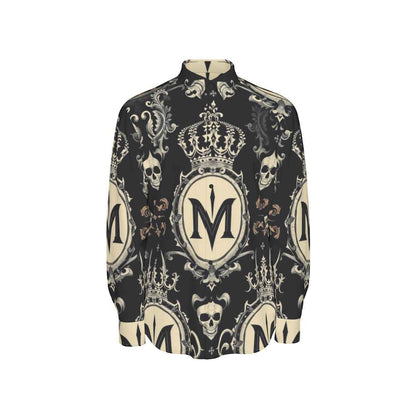 All-Over Print Men's Long Sleeve Shirt | 115GSM Cotton poplin