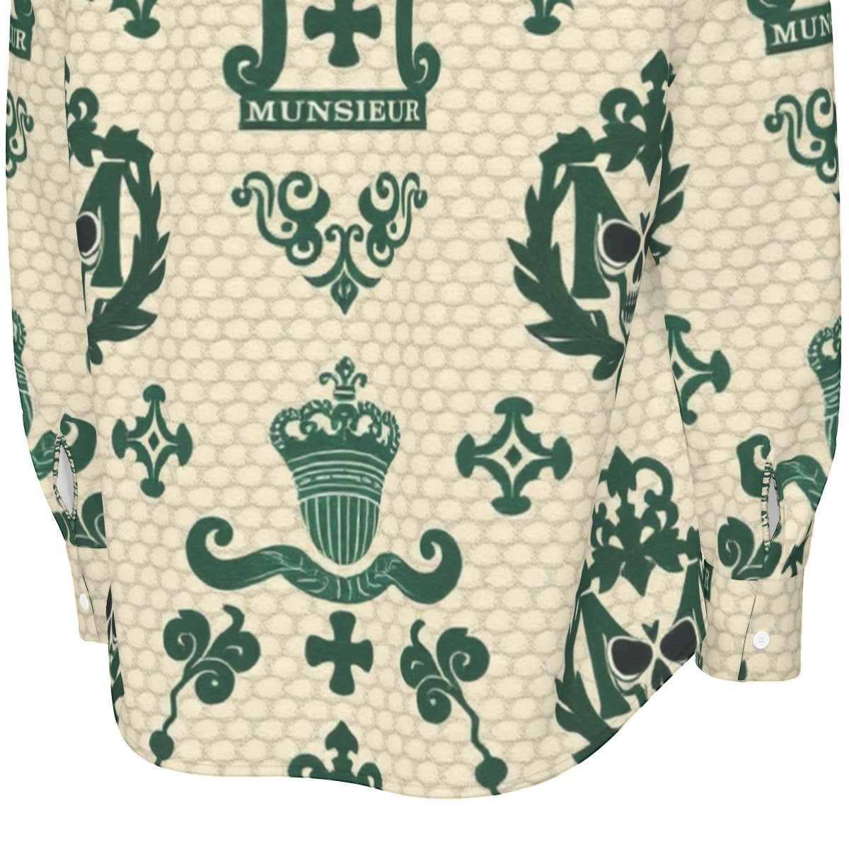 All-Over Print Men's Long Sleeve Shirt | 115GSM Cotton poplin