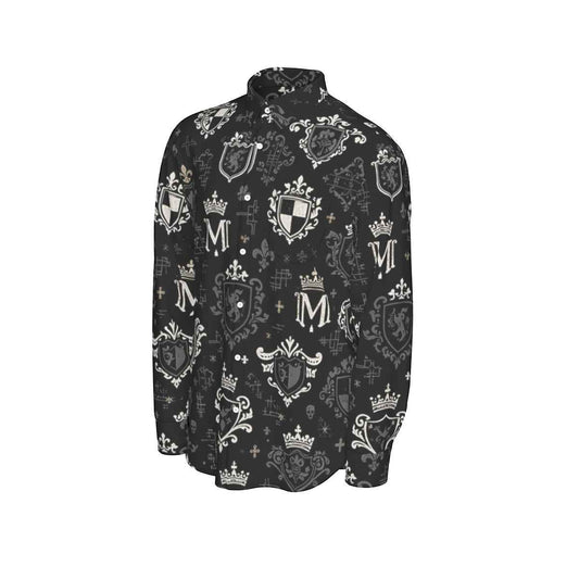 All-Over Print Men's Long Sleeve Shirt | 115GSM Cotton poplin