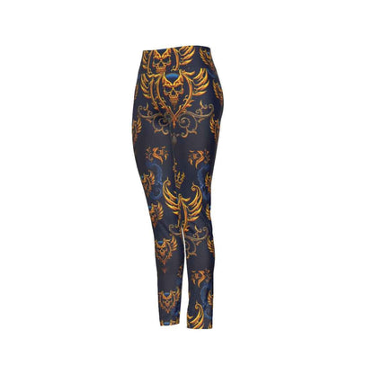 MUNSIEUR All-Over Print Women's High Waist Leggings | Side Stitch Closure