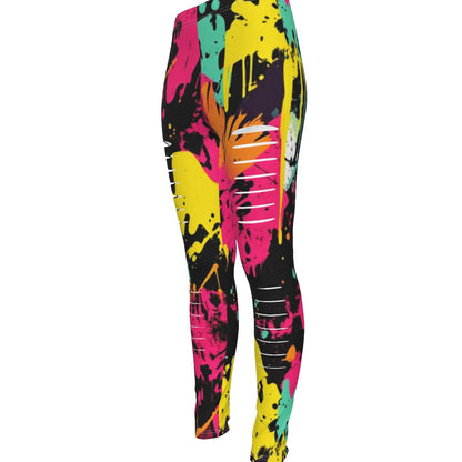 MUNSIEUR All-Over Print Women's Ripped Leggings