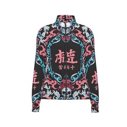 All-Over Print Women's Long Sleeve Thumbhole Jacket|230GSM