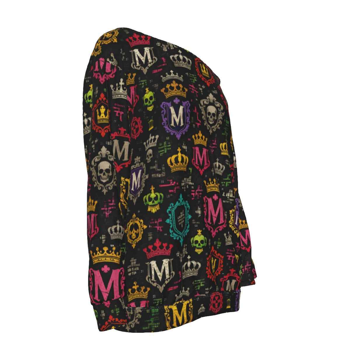 All-Over Print Women's Off-Shoulder Sweatshirt