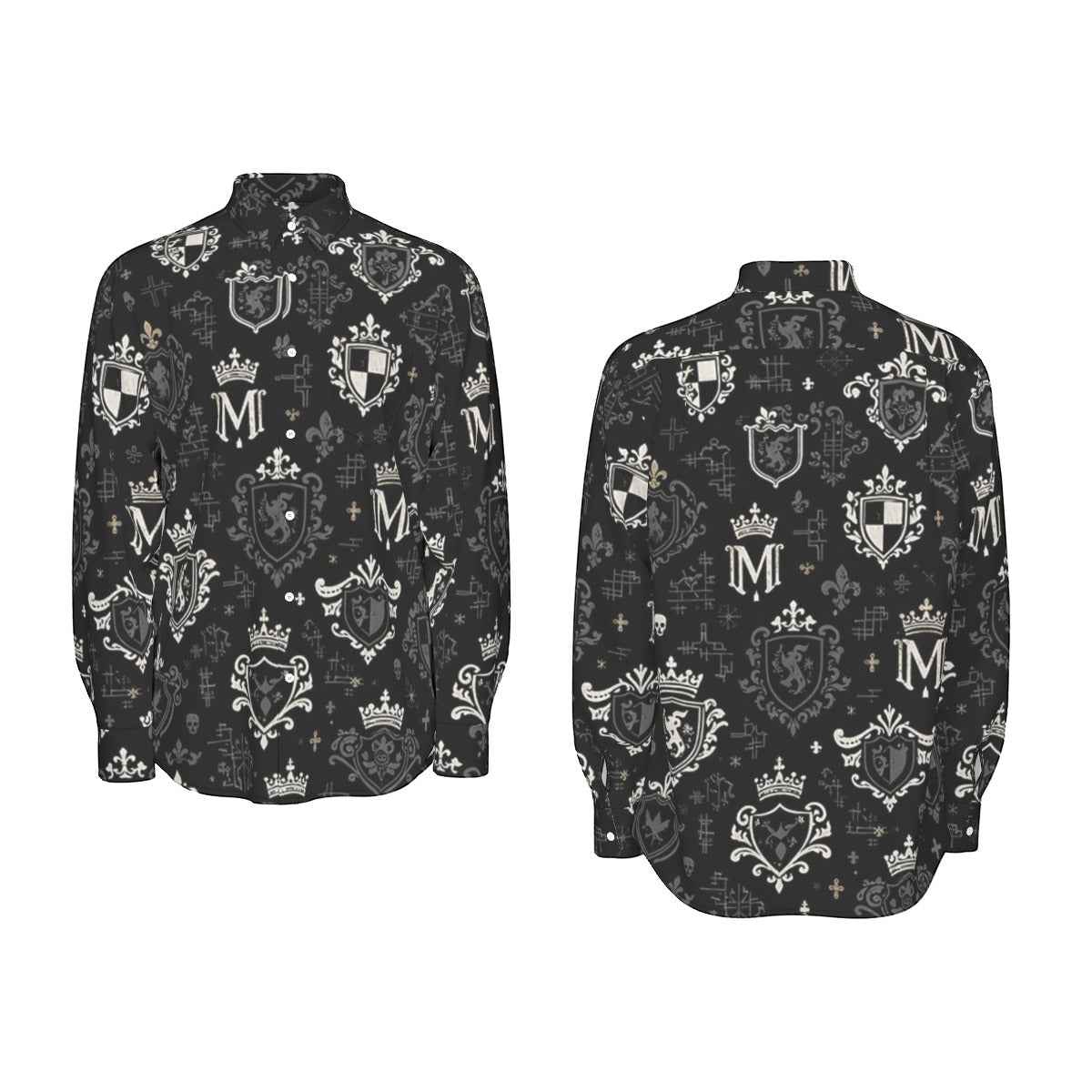 All-Over Print Men's Long Sleeve Shirt | 115GSM Cotton poplin