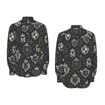 All-Over Print Men's Long Sleeve Shirt | 115GSM Cotton poplin