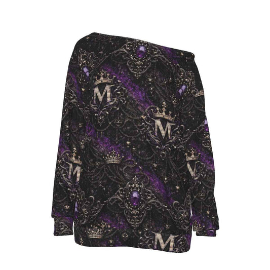 All-Over Print Women's Off-Shoulder Sweatshirt