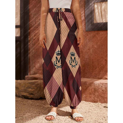 All-Over Print Women's Carrot Pants with Pockets