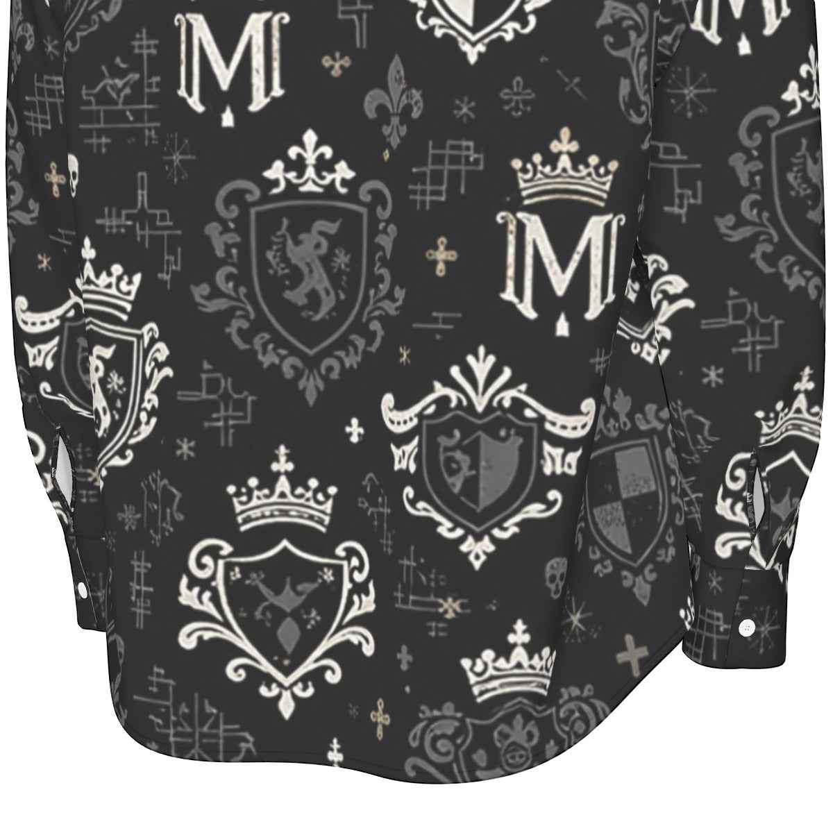 All-Over Print Men's Long Sleeve Shirt | 115GSM Cotton poplin