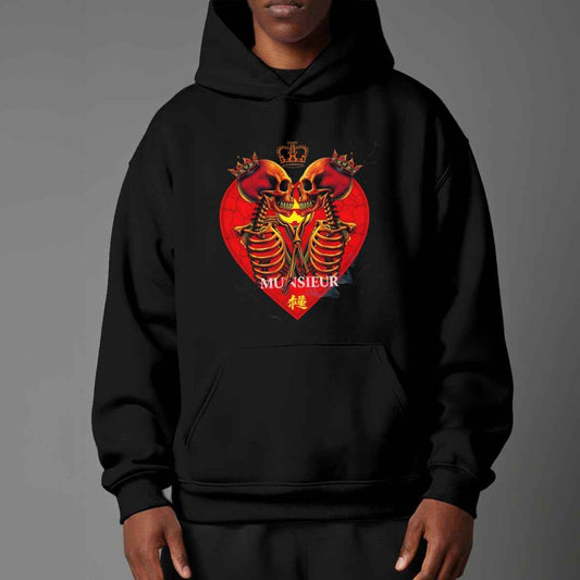 Unisex Halloween Pullover Hoodie Sweatshirt with Micro-Fleece Lining by MUNSIEUR