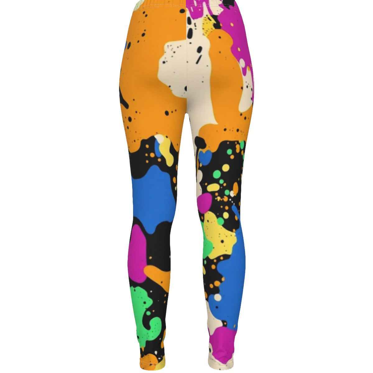 All-Over Print Women's Ripped Leggings