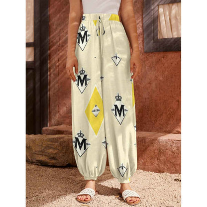 All-Over Print Women's Carrot Pants with Pockets