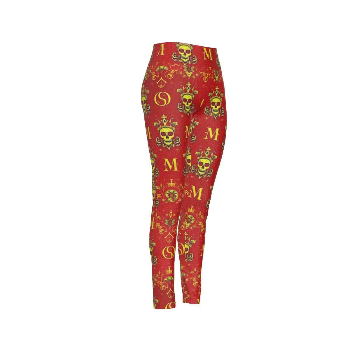 MUNSIEUR All-Over Print Women's High Waist Leggings | Side Stitch Closure
