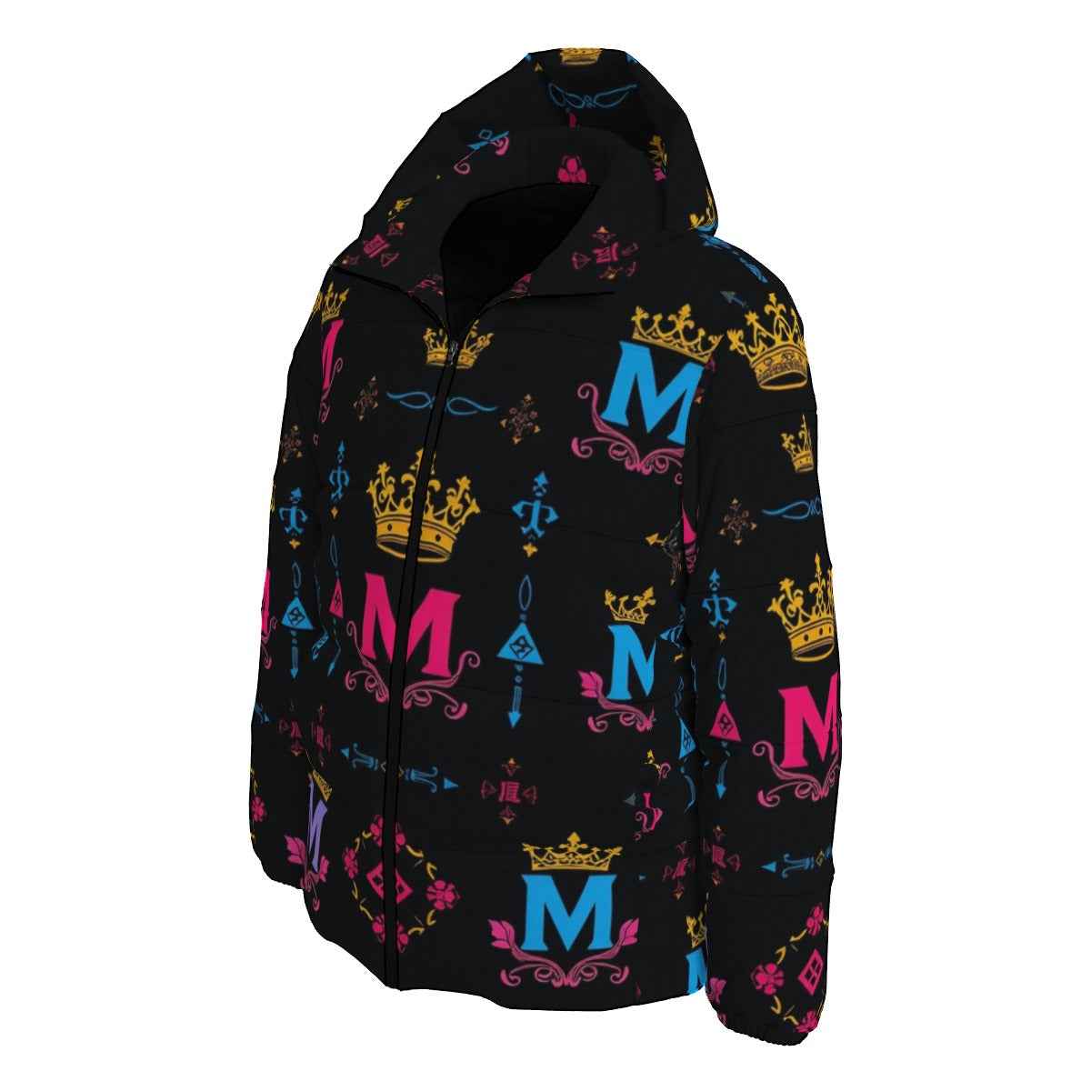 MUNSIEUR Women's All-Over Print Down Puffer Jacket
