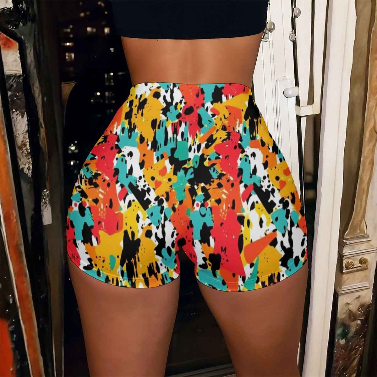 All-Over Print Women’s High-Stretch Shorts