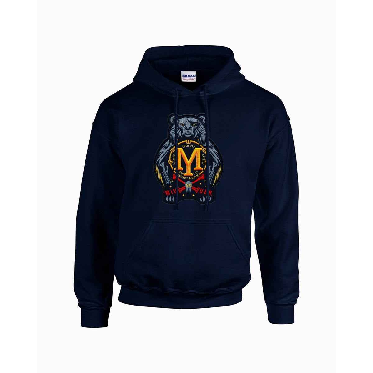 MUNSIEUR Men's Hoodie Gildan 18500  Double DTF