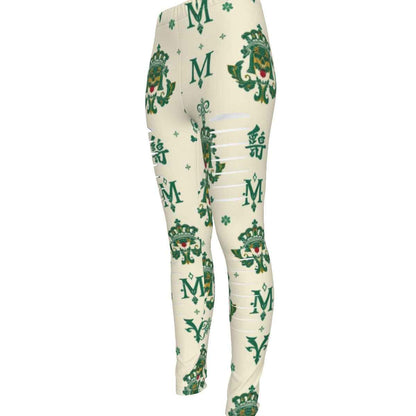 All-Over Print Women's Ripped Leggings
